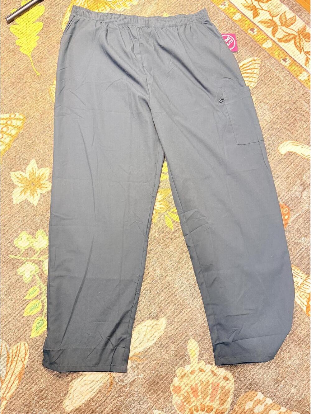 Divine Curves Scrub Set NWT 2X Black Medical Uniform Top & Pants Plus Size - Picture 7 of 9
